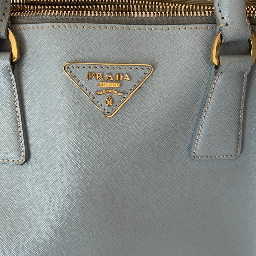 Prada handbag. Light blue